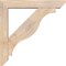 Ekena Millwork Funston Slat Smooth Bracket w/ Offset Brace, Douglas Fir, 5 1/2"W x 30"D x 30"H BKT0604X30X30FST06SDF - alternate 4